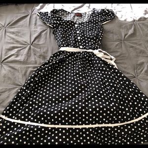HTF Folter Retro Sweetheart Pinup Dress